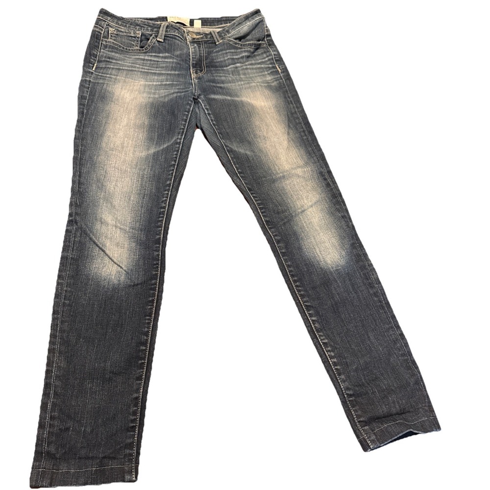 BKE Payton Skinny Jeans Womens 27R 27x31.5 Medium Wash Stretch Denim Buckle Blue